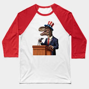 Vote Dinosaur! Baseball T-Shirt